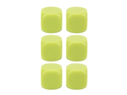Conjunto 6 Dados Grandes Cant Canto Arredondado Resistentes BRILVIBERA