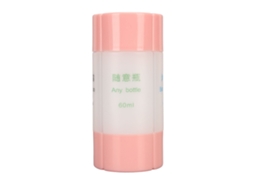 Dispensador De Viaje 4 Em 1 Rosa Plástico Leve E Resistente Para Champô, Loção E Itens De Higiene Pessoal