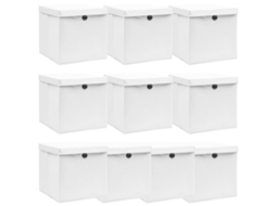 Storage Box, Storage Boxes Vidaxl Branco Tecido (n/a)