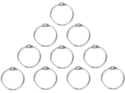 Anneaux Articulés Lote De 10 Peças Para Álbum Scrapbooking 65mm Em Metal Nickelé Argenté Para Álbuns De Fotos