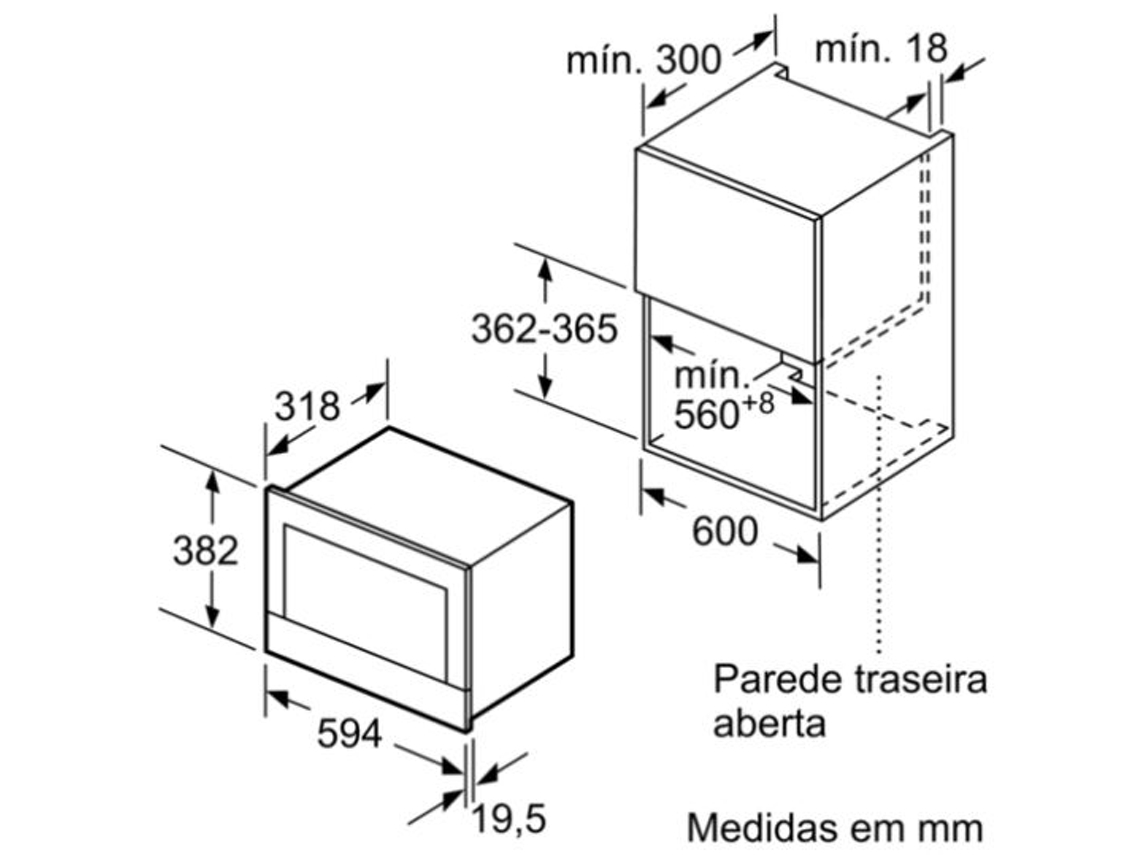 Micro-ondas Encastre BOSCH BEL634GS1