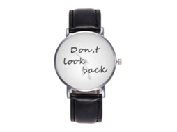 Reloj De Cuarzo Unisex Con Correa De Cuero Pu Zhoulianfa (negro)