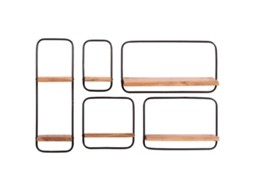 Prateleiras Parede 5 Pcs Madeira de Acácia Maciça MAISON EXCLUSIVE