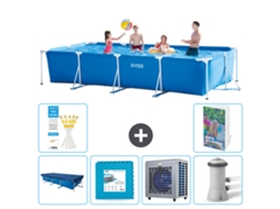 Intex Piscina Com Estrutura Retangular - 450x220x84 Cm - 7-peças S79