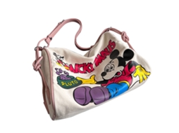 Bolsa Feminina de Lona com Estampa de Desenho Animado, Alça Ajustável, Amplo Espaço Interno, Tote Grande, Ombro, Tamanho Único AQUAFORGE