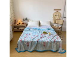 Manta de Lã Estampada Clássica Fansu Flanela Grossa Macia e Quente para Cama Sofá Quarto Viagens Crianças Sala