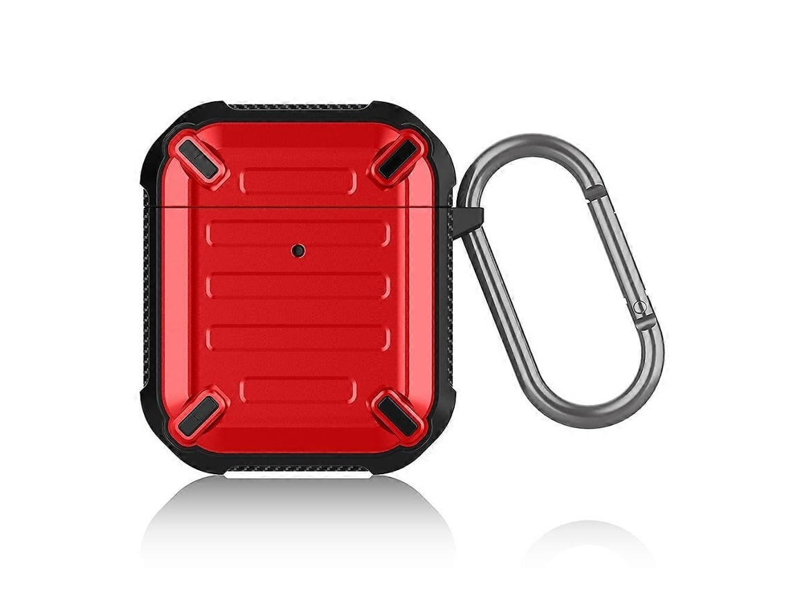 Fones De Ouvido Sem Fio À Prova De Choque, Espada Afiada, Armadura De Silicone, Capa Protetora Para Airpods 1/2 Vermelho Ushion