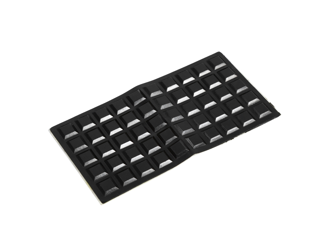 Laxiscreed Almofada Trapezoidal Preta Para Pés, Poliuretano Autoadesiva E Anticolisão, Pacote Com 50 Unidades