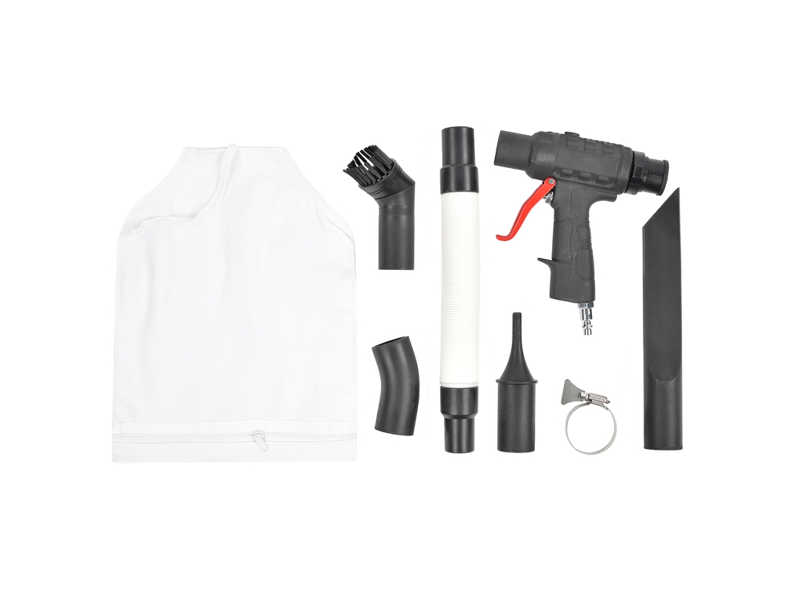 Pistola Pneumática De Vácuo Multifuncional Ar Soprador Aspirador Conector 1/4in