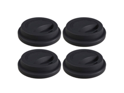 Tampa de reposição Rebe, conjunto de 4 tampas de silicone reutilizáveis para copos de café e de viagem.