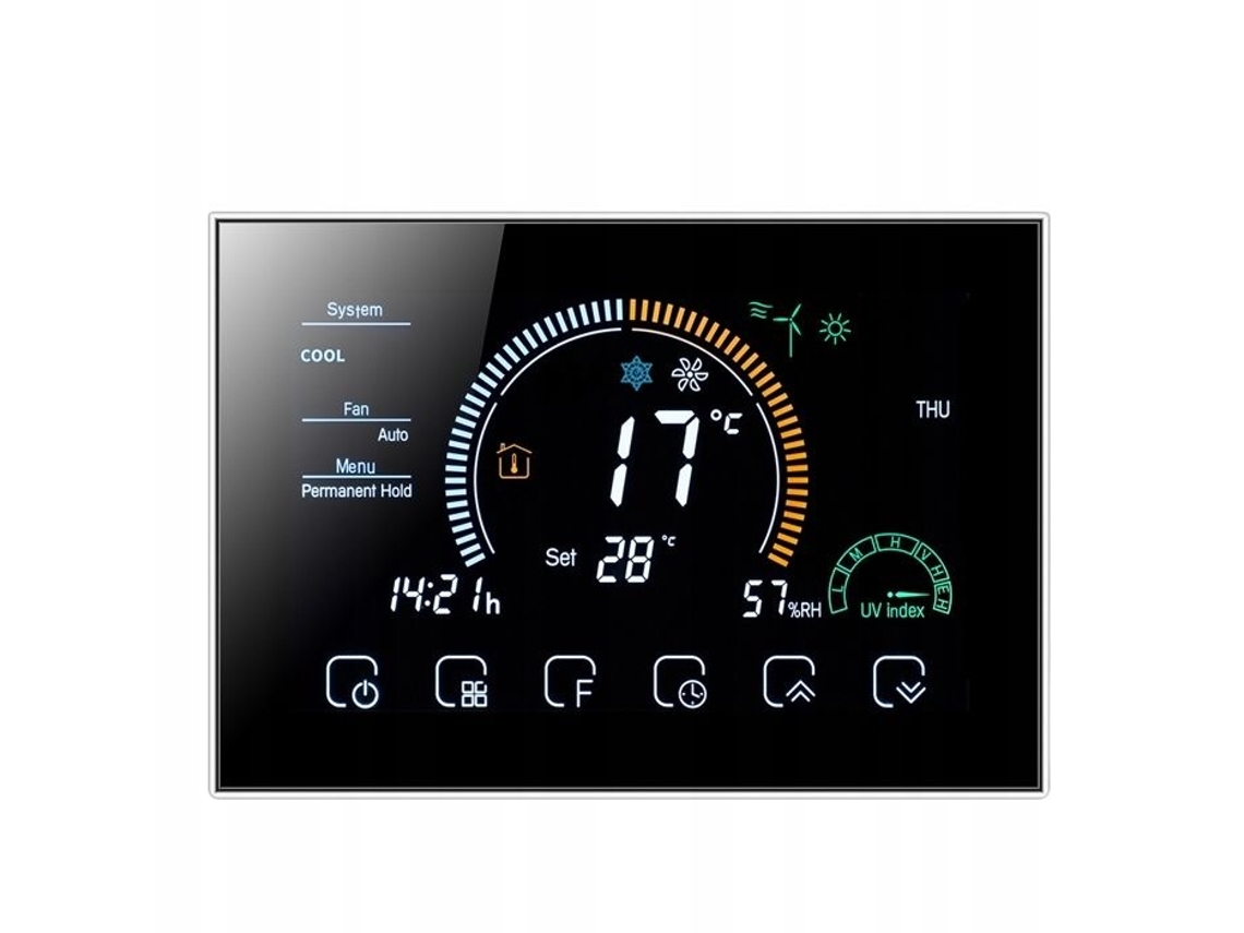 Lurelia Termostato Wi Fi Arhatreya Bht 8000 Ga Aquecimento De Piso Tela Lcd Preto
