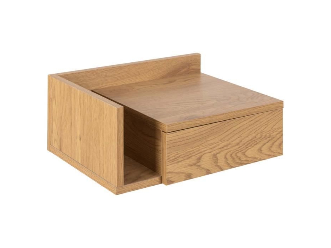 Mesa De Noite Ashlan Pendurada Na Parede Natural.