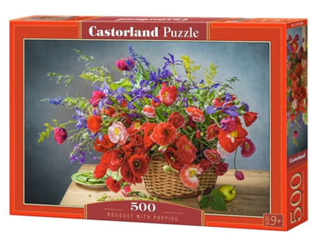 Puzzle CASTORLAND Bouquet With Poppies 500 Pcs 500 Peças Flora