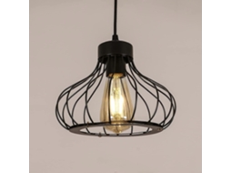 Omni lâmpada Pendente Industrial E27 Vintage de Metal Preto Farol Iluminação Teto Tom Clássico 110 240v Sem Lâmpada