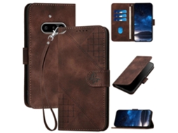 Capa De Celular Yx0080 Em Couro Com Estampa De Borboleta Em Relevo E Cordão Para Nothing Phone 3a
