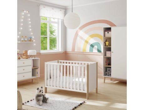 Berço em Mdf Branco 60X120Cm MUEMUE