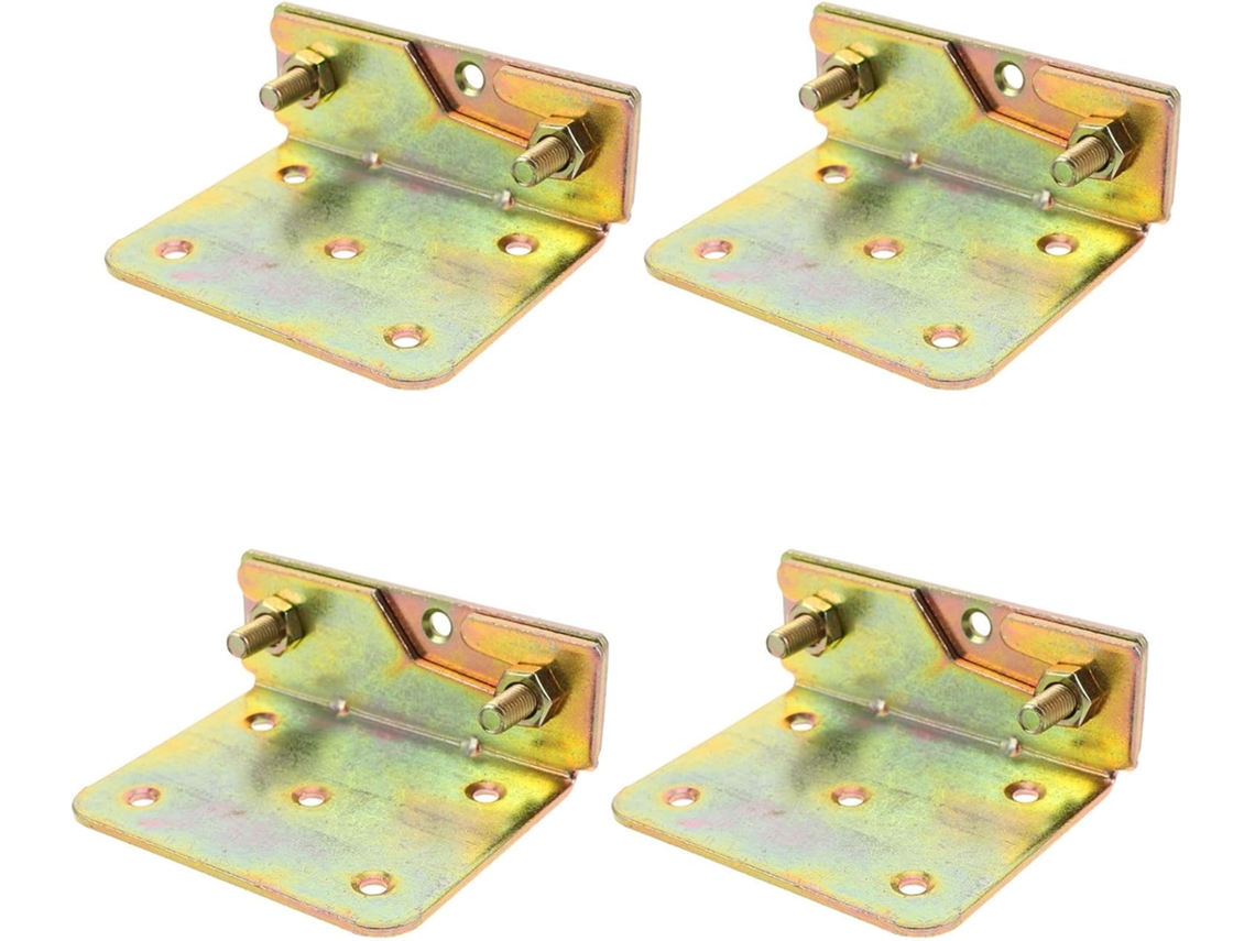 Dobradiças De Cama Em Aço Carbono De 3 Mm, 4 Pares, Fixação Sólida