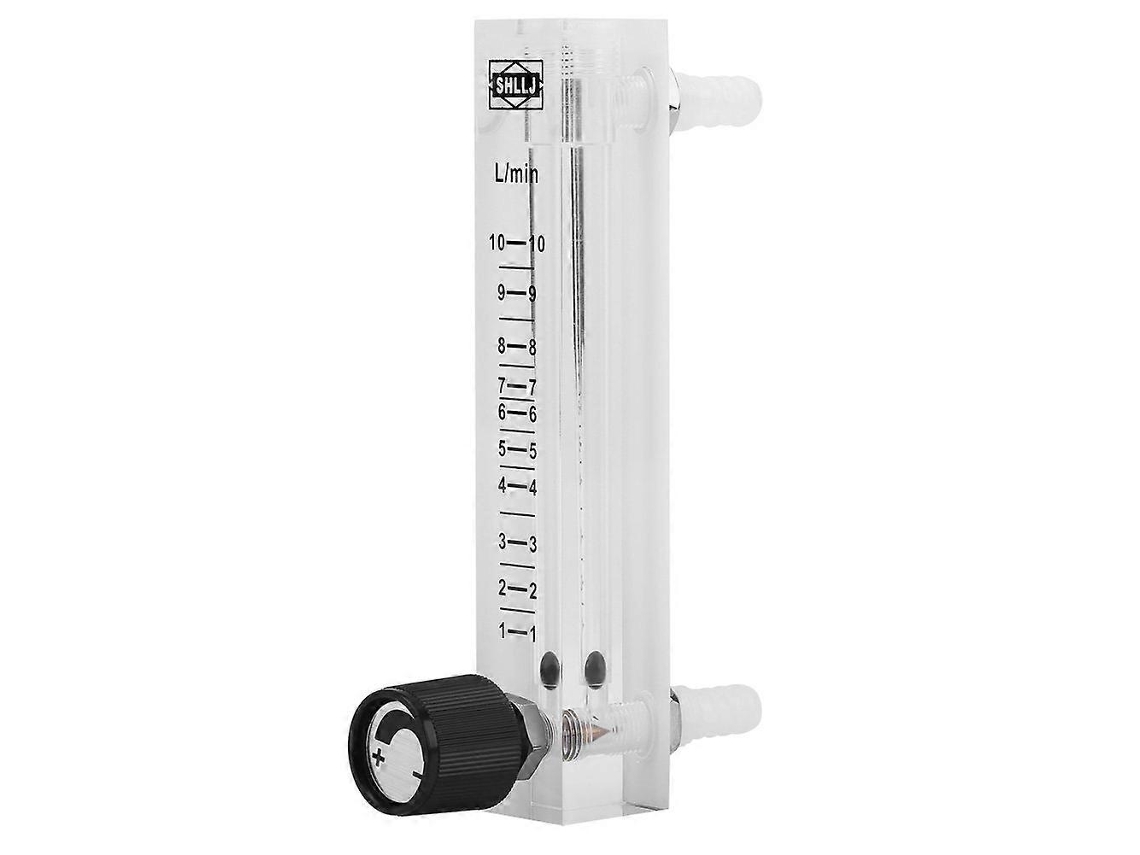 Medidor De Flujo De Gas 1-10 Lpm Com Válvula Reguladora De Qualidade De Acrílico Transparente