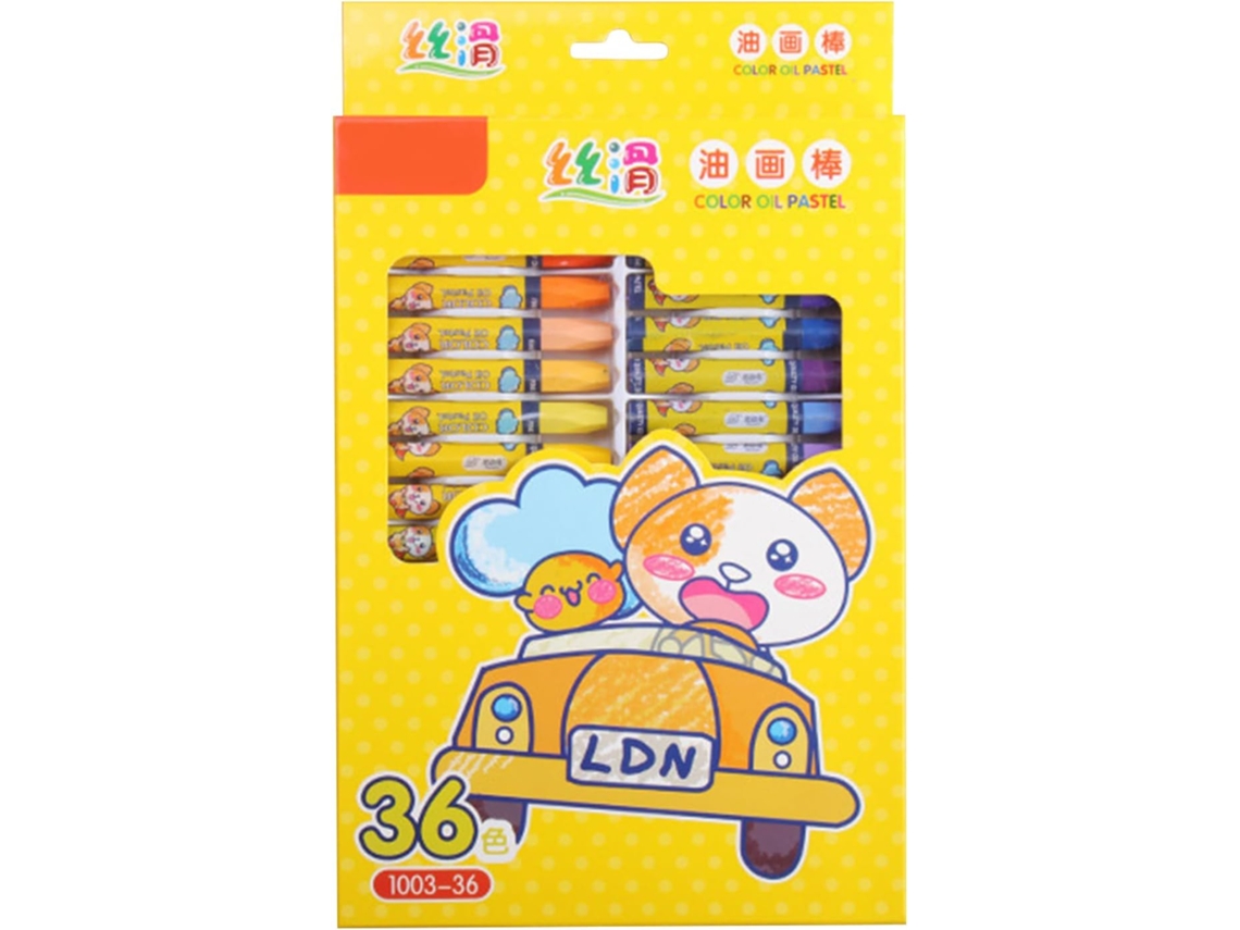 Cores Vibrantes para Expressão Criativa. Conjunto de 12/18/24/36 Lápis de Cor Infantis, Lisos e Macios. SFUSHOS