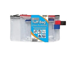 Estojo Triplo Tiger Stationery Transparente Aquaforge (pacote Com 3)