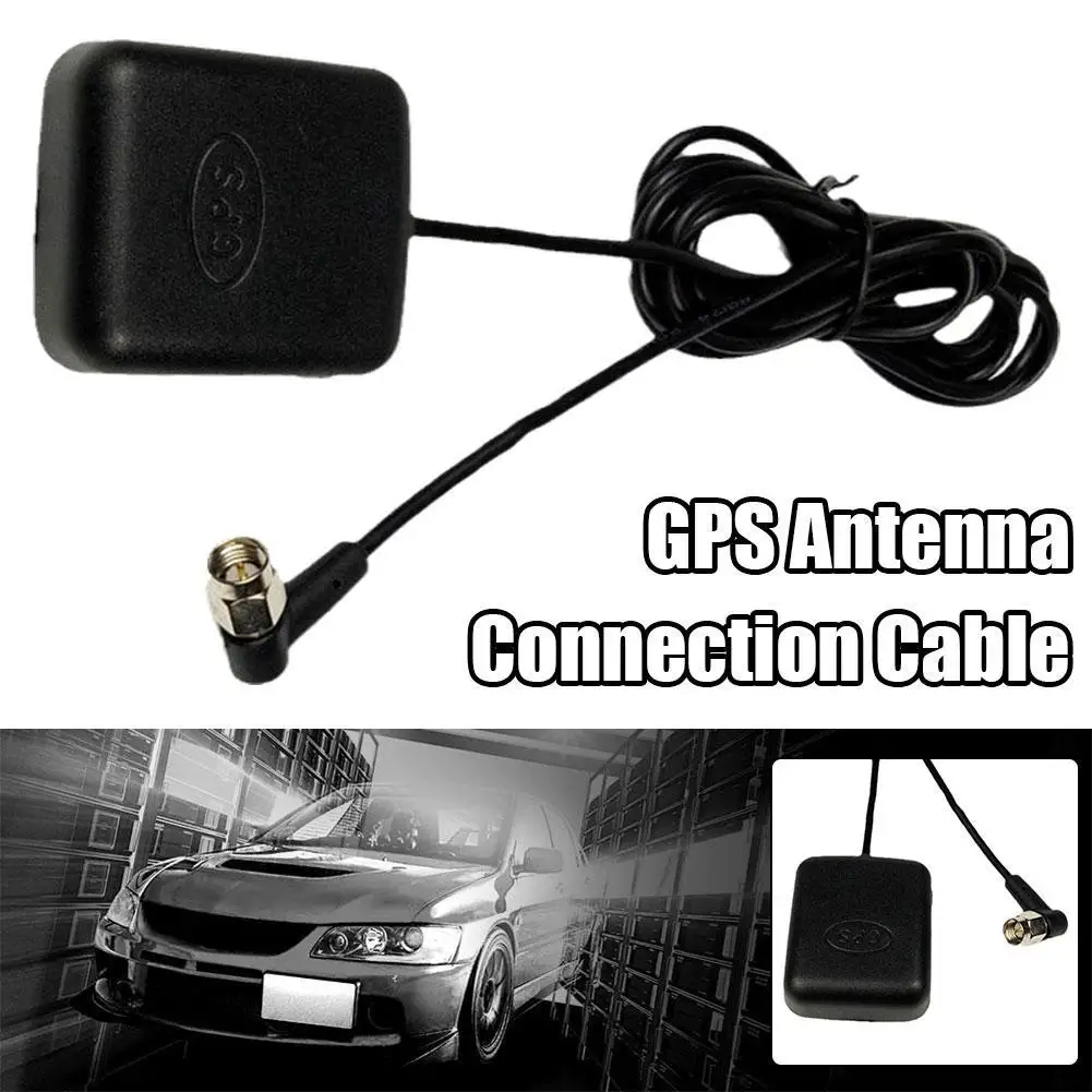 Antena Gps Automotiva Com Conector Sma E Cabo De 1, 7 Metros. Antena Ativa Gps Para Navegação Veicular E Câmera De Visão Noturna