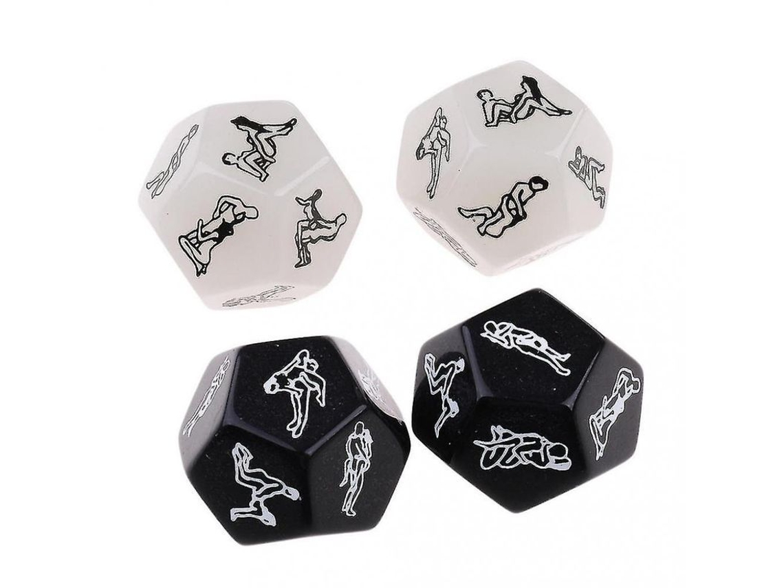 2026 4 Dados Luminosos para Juegos de Adultos, 12 Caras, Poses Sensuales, Juguetes Íntimos