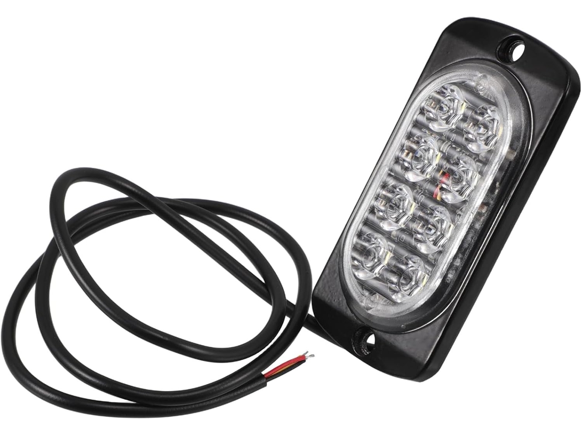 Luzes estroboscópicas de LED ultrafinas para veículos comerciais, fabricadas em alumínio.