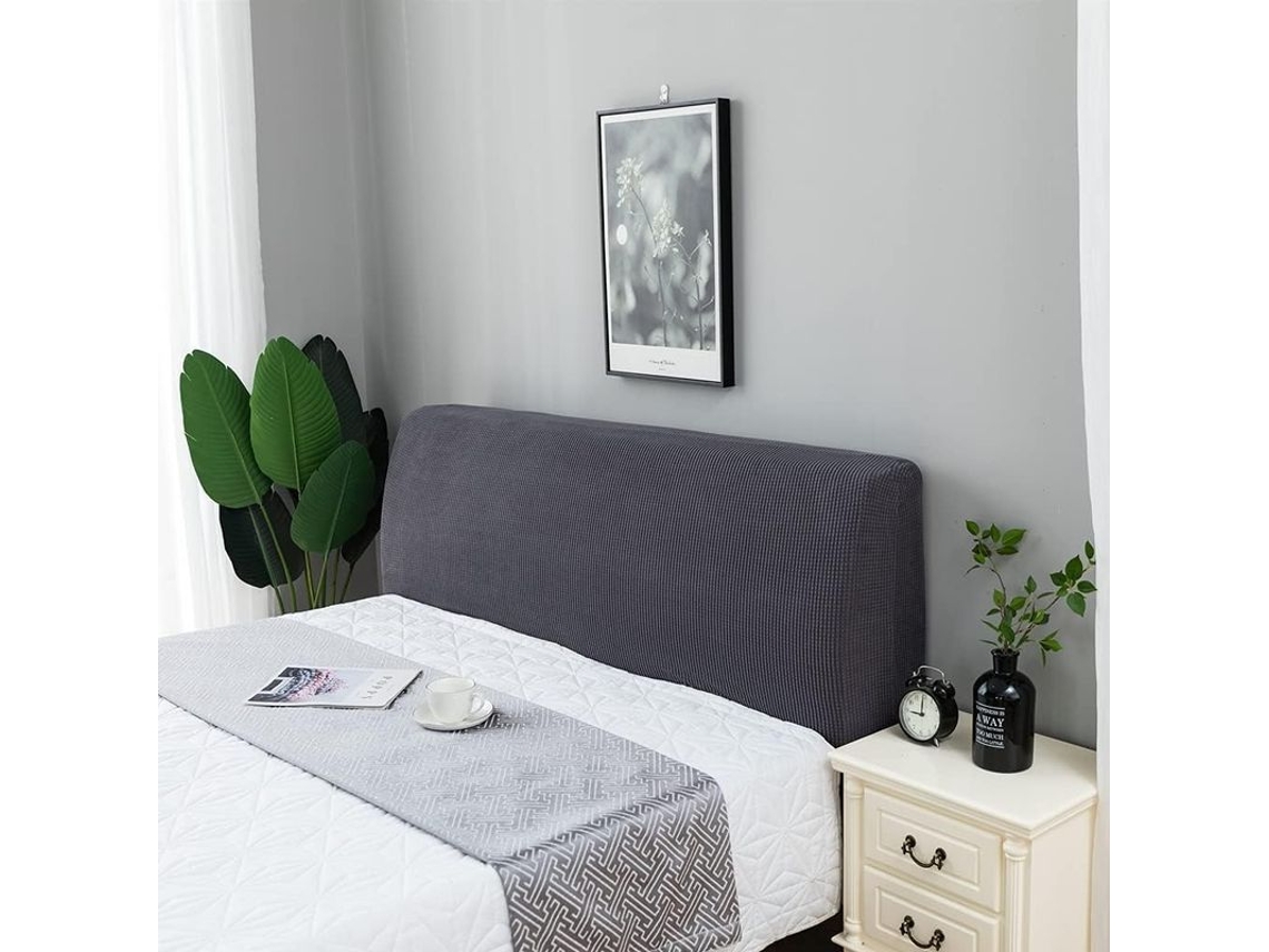 Funda Elástica Para Cabecera De Cama De Color Sólido Impermeable A Polvo, Tamaño Queen King