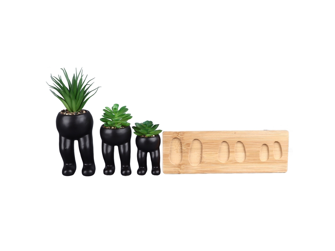 Lurelia Planta Artificial Em Cerâmica E Bambu, Diy, Para Quarto E Escritório