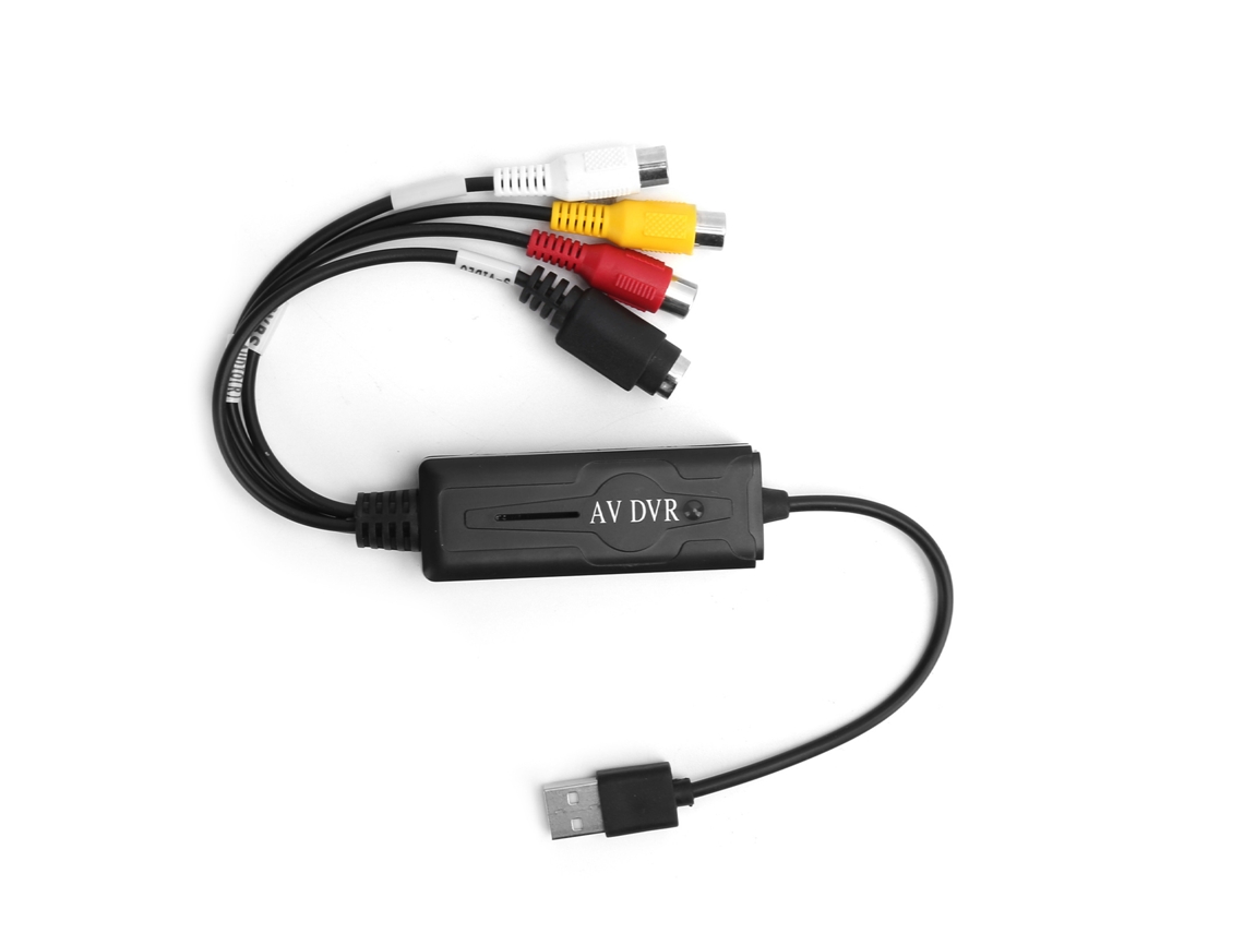 Conversor de Vídeo Digital Mali USB 2.0 com captura de áudio e vídeo