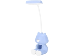Mini Luminária de Mesa Led Recarregável Haofy em Formato Urso Fofo para Estudantes, Ajustável em 180°, 33,5cm Urso Roxo