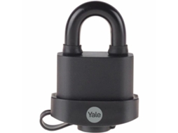 Cadeado com chave YALE Retangular Preto
