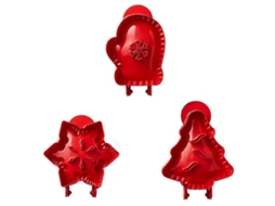 Laxiscreed Conjunto De 3 Cortadores De Biscoitos De Natal Para Decoração Festiva E Criativa