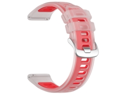 Bracelete De Silicone Para Relógio Para Garmin Forerunner 970/570/55/165 (22 Mm) Vermelho Hexinyigjly
