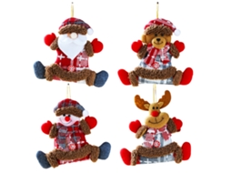 Enfeites de Natal 4 Peças de Personagens de Natal para Decoração RNEMITERY