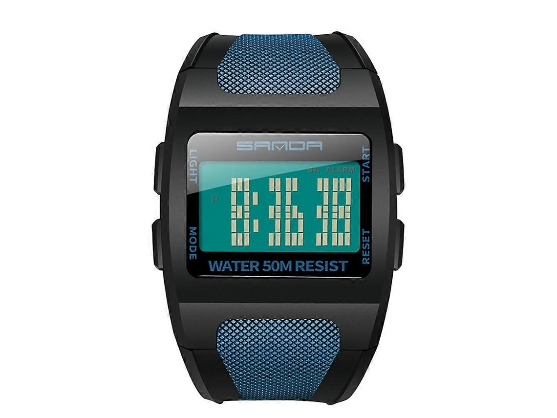Relógio Eletrônico Digital Masculino Sanda 222 Para Esportes Ao Ar Livre, Montanhismo E Atividades Ao Ar Livre. Modelo Quadrado Multifuncional E À Pro