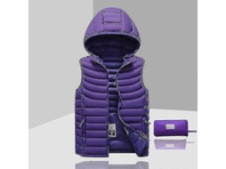 Chaqueta Sem Mangas com Capuz Removível para Homens, Poliéster, Azul Preto Verde Cinza Branco Bege Laranja Roxo | S/MARCA