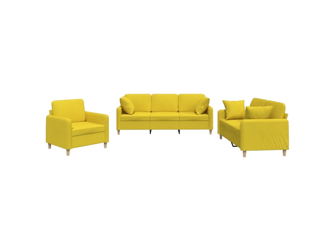 3 pcs Conjunto de sofás com almofadões couro artificial vermelho tinto MAISON EXCLUSIVE