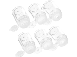 Frascos Vazios De 10ml Para Pó Cosmético, Elegantes E Práticos, Conjunto De 6 Unidades Em Plástico.