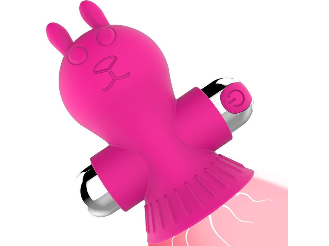 Vibrador De Massagem De Suco De Silicone Com 10 Modos Para Mulheres (rosa Vermelha) Yizhood