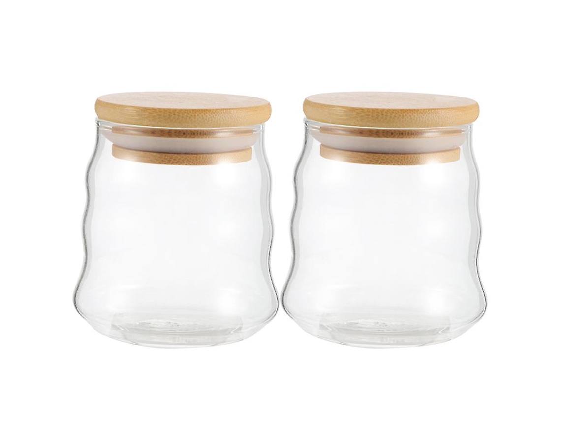 2pcs Garrafa Pequena De Vidro Allinless