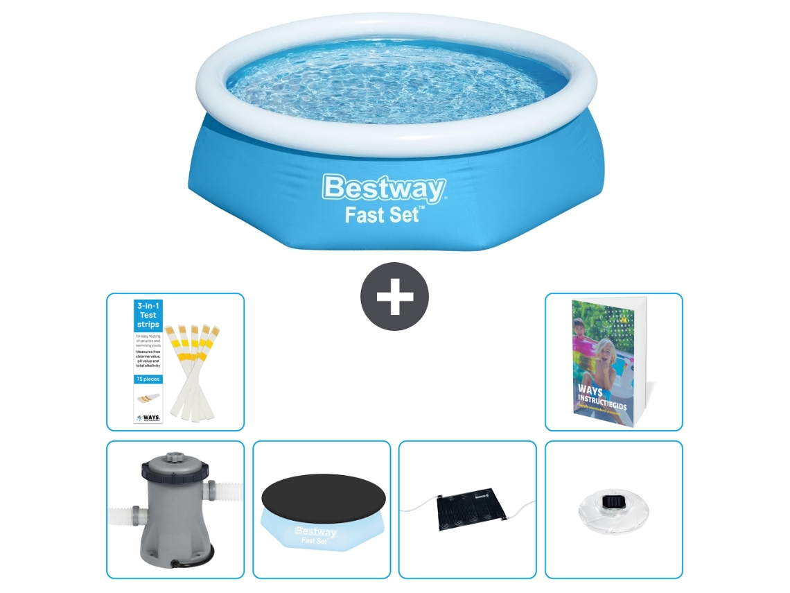 Bestway Piscina Bestway Fast Set Redonda - 244x61 Cm - 7-peças S328