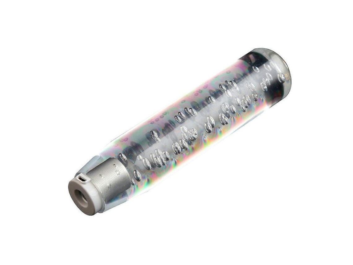 pomo de marcha cristal com luz LED RGB 15cm para carros manuais e automáticos