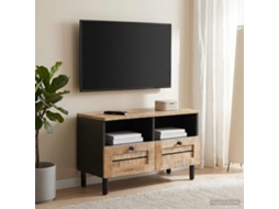 Vidaxl Gabinetes De Armazenamento Natural 70 X 33 X 46 Cm