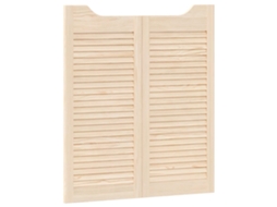 Portas de Correr MAISON EXCLUSIVE 2 Pcs Madeira de Pinho Maciça Natural