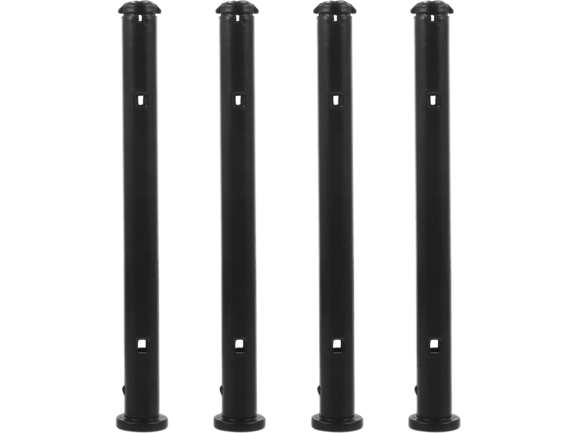 4 Fechos De Plástico Preto Resistentes E Estáveis