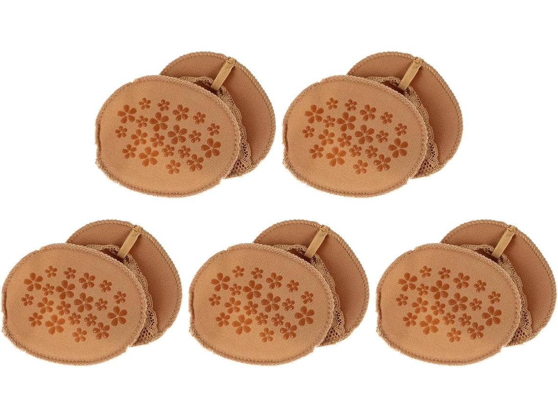 Packove 5-pares De Palmilhas Protetoras Para Os Pés, Almofadas De Espuma Antiderrapantes, Palmilhas Protetoras Para A