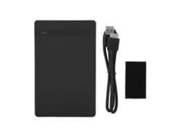 Gaiola Portátil De Disco Rígido Para Laptop 2.5" Usb 3.0 Sata 6gbps, Case Para Ssd E Hdd, Preto