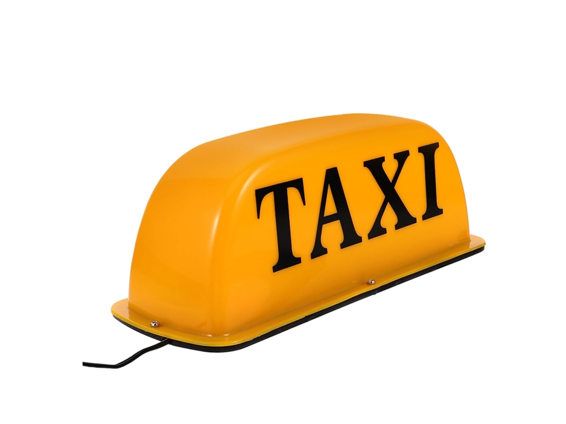 Sinal Luminoso Magnético Amarelo Nuobesty Para Táxis, Design Prático E Alto Brilho, Luz De Plástico Para Táxis Condução