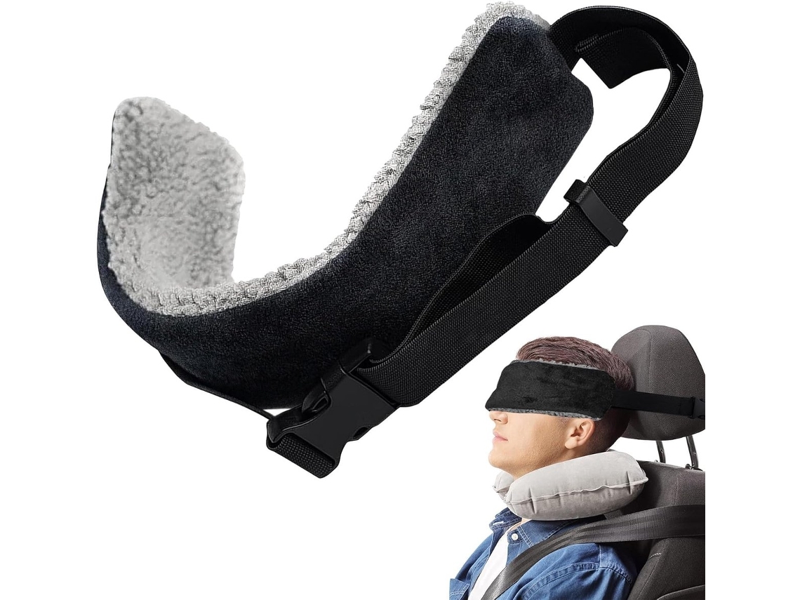 Almofada de pescoço com alças ajustáveis para viagens BRILVIBERA